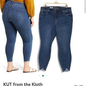 Kut From The Kloth “Carlo” Frayed Jeans-NWT